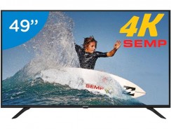 Smart TV 4K LED 49” Semp SK6000 Wi-Fi – Conversor Digital 3 HDMI USB