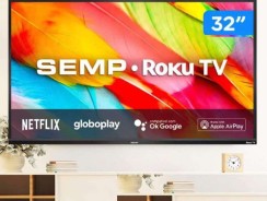 Smart TV 32” HD LED Semp R6500 Wi-Fi – 3 HDMI 1 USB