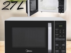 Forno Micro-ondas 27L Branco e Preto Midea