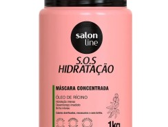 Máscara S.O.S Hidratação Óleo de Rícino Salon Line 1kg