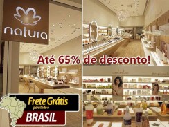 NATURA: Todo Site com Frete Grátis + Cupom