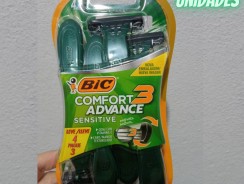 -BIC Aparelho De Barbear Comfort 3 Advance Pele Sensível Verde C/ Fita Lubrificante 9298501 Embalagem Leve 4 Pague 3 –