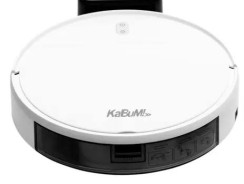 Robô Aspirador de Pó KaBuM! Smart 100, Branco, Recarregamento automático, Aspira e Passa Pano, Controle via Aplicativo – KBSF005