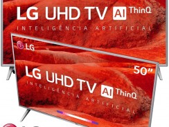 Smart TV 4K LED 50” LG 50UM7360PSA Wi-Fi – Inteligência Artificial Conversor Digital 3 HDMI