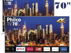 Smart Tv Philco 70″ Resolução 4k Cor Space Grey Áudio Dolby – Ptv70q50snsg 4k Led