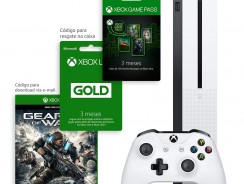 Xbox One S 1TB 3 meses de Gold & 3 meses de Gamepass com Kit Exclusivo Amazon