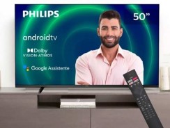 PHILIPS Android TV 50″ 4K 50PUG7406/78, Google Assistant Built-in, Comando de Voz, Dolby Vision/Atmos, VRR/ALLM, Bluetooth 5.0