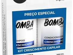 Kit Shampoo + Condicionador 200Ml Sos Bomba Original, Salon Line