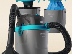 Aspirador de Pó e Água WAP 1400W GTW Compact – Preto e Turquesa