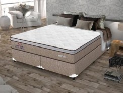 Cama Box (Box + Colchão) Queen Size Molas – Ensacadas/Pocket 65cm de Altura Plumatex Ópus