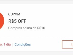 Cupom Shopee de R$ 5 em compras a partir de R$ 10 – Digitável .