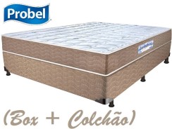 Cama Box Casal (Box + Colchão) Probel – 48cm de Altura Plus Guarda Costas