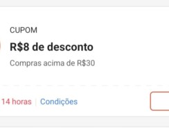 Shopee: Cupom de R$ 8 em Compras a partir R$ 30 