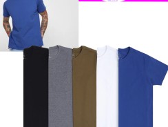 – Kit Camiseta Vista Magalu Básica 5 Peças 100% Algodão