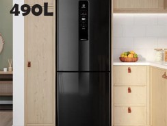 Geladeira/Refrigerador Electrolux Frost Free – Inverse Black Look 490L IB7B