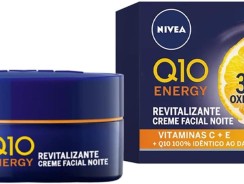 NIVEA Creme Facial Antissinais Q10 Energy Noite 50g – Creme que atua à noite para deixar sua pele iluminada, firme e com aparência mais jovem, resultados em 2 semanas