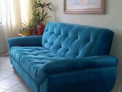 Sofá 3 Lugares Revestimento Suede Larissa Style – Linoforte