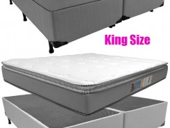 Cama Box King Size (Box + Colchão) Luckspuma – Molas Ensacadas 28cm de Altura