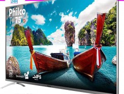 Smart TV LED 75″ Philco PTV75e30DSWNT Ultra HD 4k com Conversor Digital 3 HDMI 2 USB Wi-Fi 60Hz – Titânio