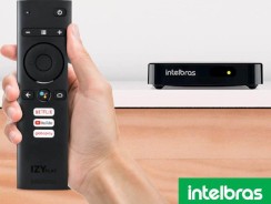 Smart Box Android TV IZY Play Preto Intelbras