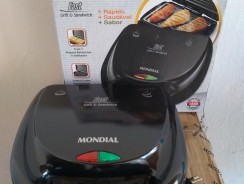 Sanduicheira/Grill Mondial Fast Grill e Sandwich – S-12 780W com Alça Fria