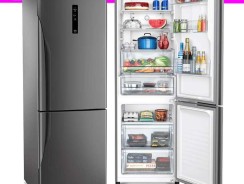 Geladeira/Refrigerador Panasonic Frost Free – Inverse Titânio 397L NR-BB41PV1TA