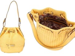 Bolsa Saco Fellipe Krein Tressê Amarelo Único