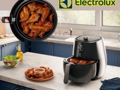 -Fritadeira Elétrica Air Fry Electrolux 3,2 Litros Preta EAF10 –