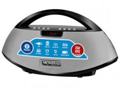 Som Portátil Mondial FM 15W RMS – Speaker Bluetooth Entrada SD e USB Bivolt