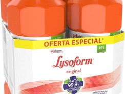 Lysoform – Kit Desinfetante Líquido Bruto Original 1L, 1 Pacote com 4 unidades