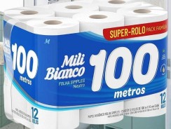 Mili Papel Higiênico Bianco Neutro — 12Rolos