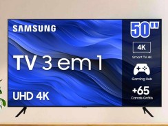 SAMSUNG Smart TV Crystal 50″ 4K UHD CU7700 – Alexa built in, Samsung Gaming Hub, Preto–