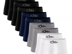 Kit 10 Cueca Boxer Zorba 781 Original Em Algodão Sem Costura