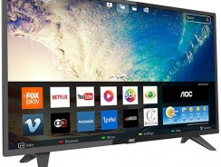 Smart TV LED 39″ AOC LE39S5970 HD com Conversor Digital 2 HDMI 1 USB Wi-Fi Função Closed Caption – Preta