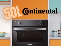 Forno de Embutir a Gás Continental 50L com TOPLimpaFácil (OC4GM)