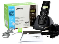 Telefone Sem Fio Intelbras TS 40 ID – Identificador de Chamada Preto