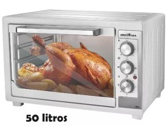 Forno de Bancada Elétrico BFE50B 50L Branco com Função Timer Britânia 127V –