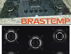 Cooktop Gás Ative! 5 Bocas Vidro Bivolt Preto – BDD75 – Brastemp