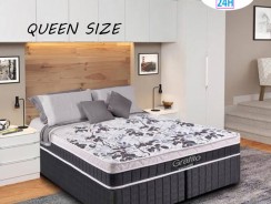 Cama Box Queen Size (Box + Colchão) Kappesberg – Mola 22cm de Altura CMP070