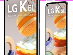 Smartphone LG K61 ,128GB, RAM de 4GB, Tela de 6,55″ HD+ 19.5:9, Inteligência Artificial,Câmera Quádrupla e Processador Octa-Core 2.3, Titanium