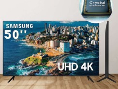 “Smart TV Crystal 50\” 4K UHD Samsung CU7700 – Alexa integrada, Samsung Gaming Hub” —