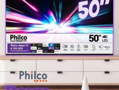 Smart TV Philco 50” PTV50G70R2CBBL Roku TV 4K Dolby LED – Bivolt