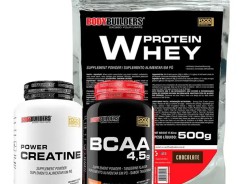 Kit Whey Protein 500g + BCAA 100g+ Power Creatina 100g – Bodybuilders