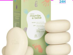  Sabonete Mamãe e Bebê – 5 un de 100 g cada