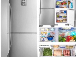 Refrigerador Panasonic NR-BB53PV3X Frost Free com Tecnologia Inverter Aço Escovado – 425L