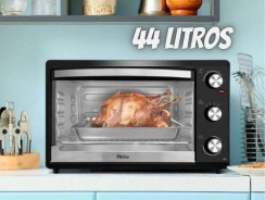 Forno Elétrico Philco Pfe44p Dupla Resistência 44l Cor Preto