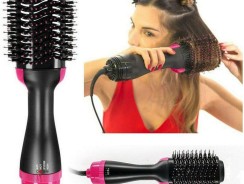 Escova Secadora Alisador Elétrica Quente Cabelo Com 3 Em1 Hair Styler  110V