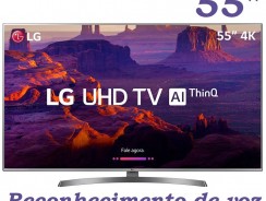 Smart TV LED LG 55″ 55UK6530 Ultra HD 4k com Conversor Digital 4 HDMI 2 USB Wi-Fi Dts Virtual X Sound Sync 60Hz Inteligencia Artificial – Prata