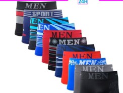 Kit 10 Cuecas Boxer Adulto Masculino — Bruck Store