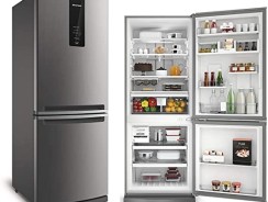 Geladeira Brastemp Frost Free Inverse 443 litros cor Inox com Turbo Ice — BRE57AK 